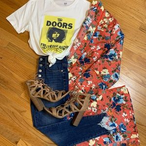 Lucky Brand Floral Kimono/Duster